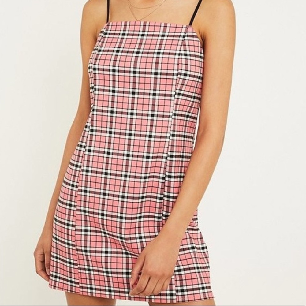 Urban Outfitters Pink Plaid Dress